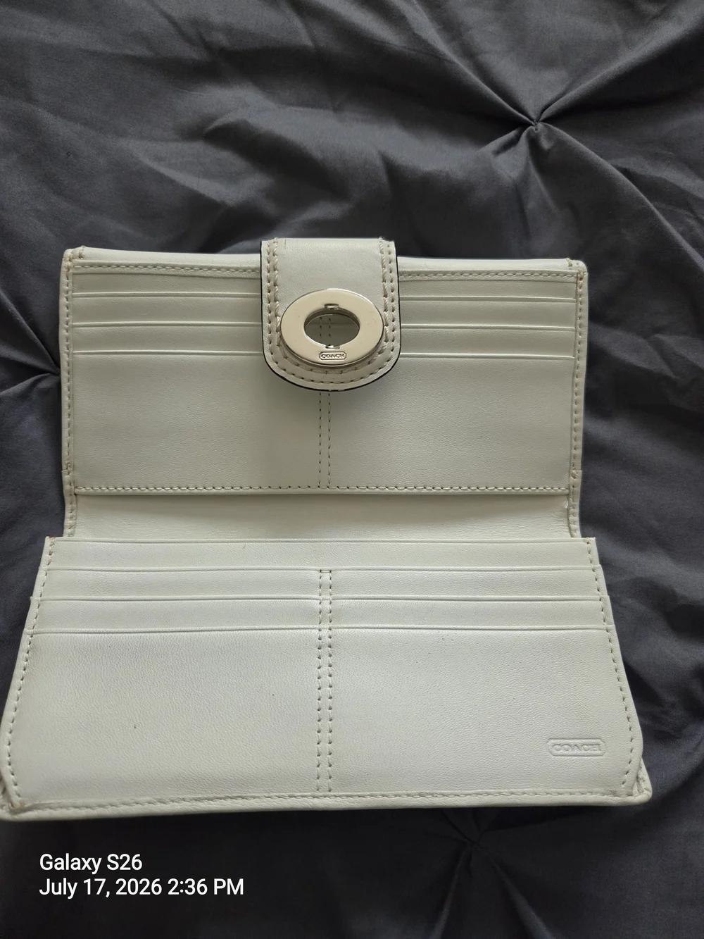 Coach White Leather 